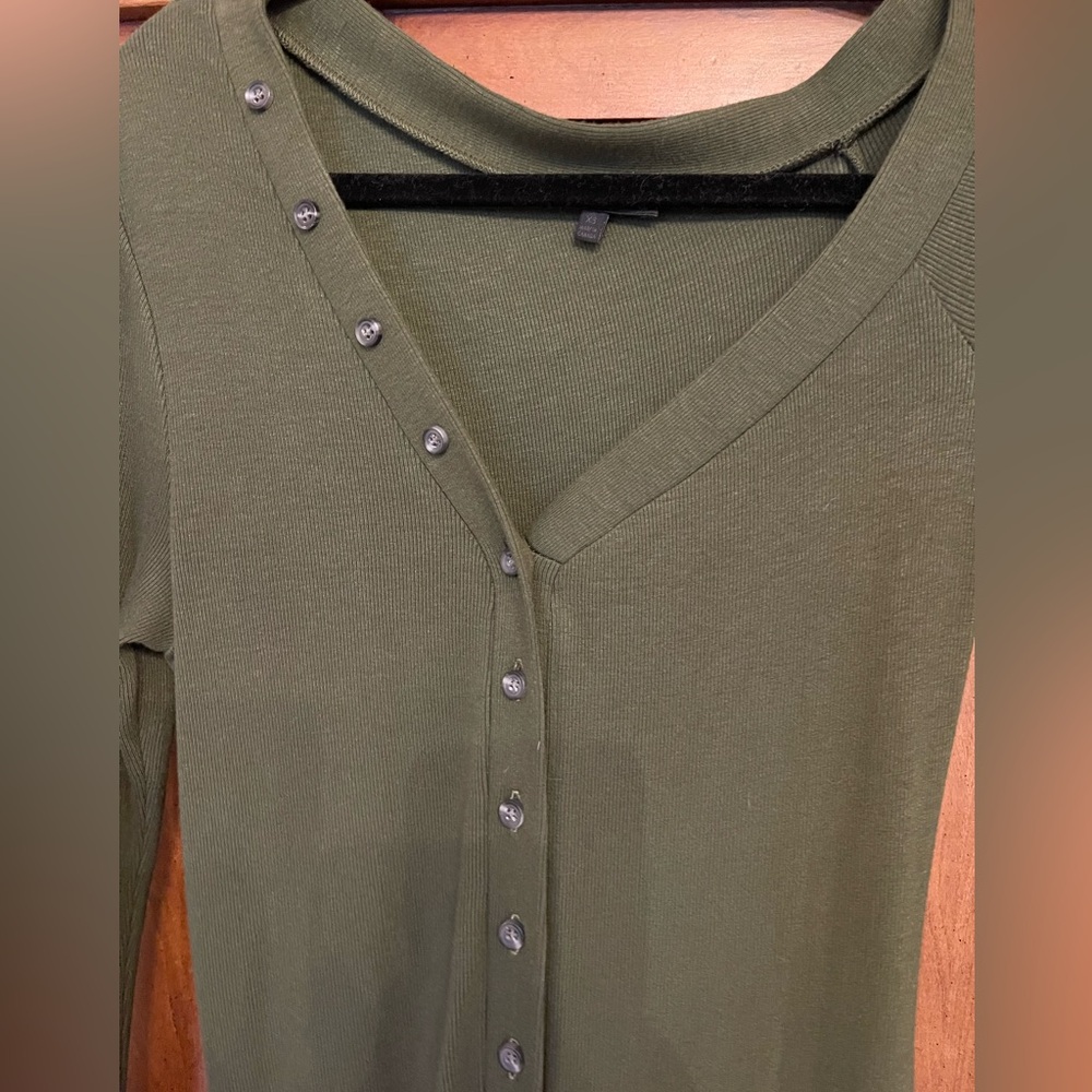 The Range Division Rib Button Front Midi Dress In… - image 3